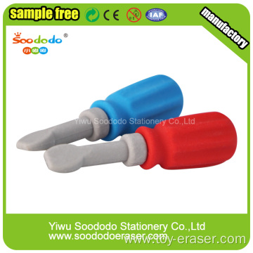 Screwdriver Shaped 3D Cute Eraser